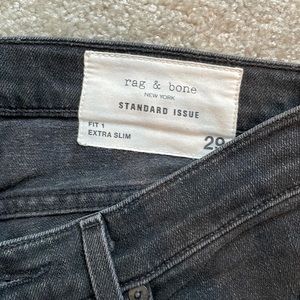 Great Rag & Bone black distressed jeans.
